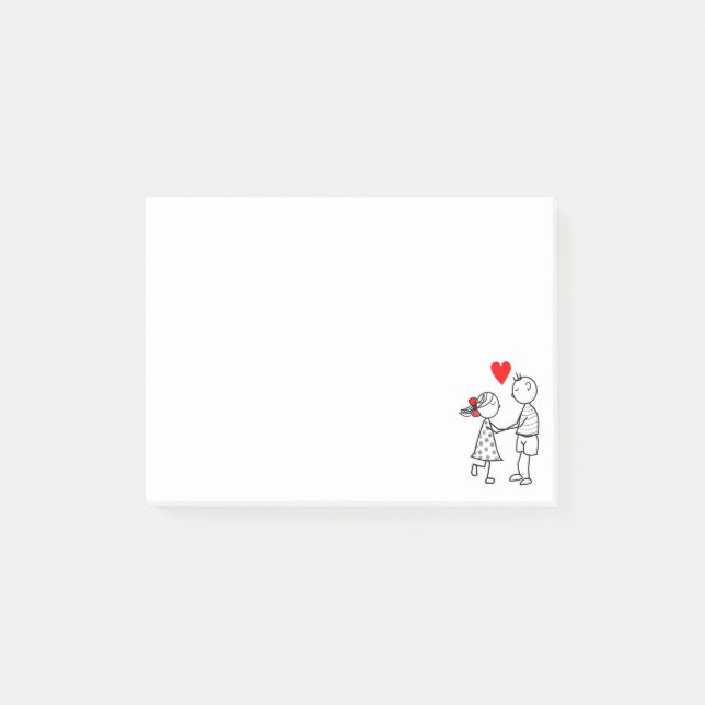 Couple Love - Your Text Name  Post-it Notes (Front)