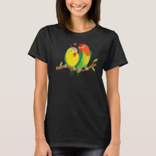 Couple Loving Birds Cute Bird Animal Graphic T-Shirt