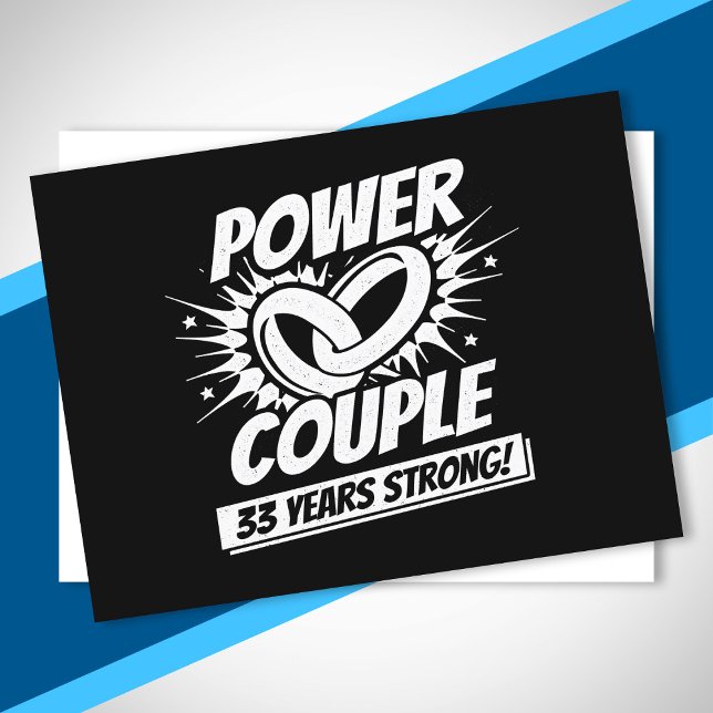 Couple Married 33 Years - 33rd Wedding Anniversary Postcard (Creator Uploaded)