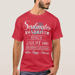 Couple Married Since August 1995, 27th Wedding Ann T-Shirt