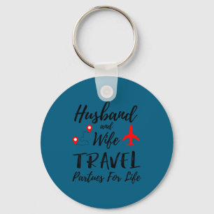 Couple Matching Husband Wife Travel Key Ring