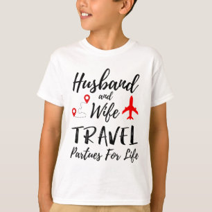 Couple Matching Husnd And Wife Travel Partners For T-Shirt