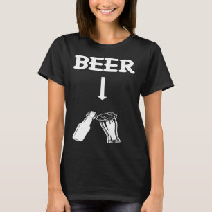 Couple Matching Pregnancy Announcement Beer New Da T-Shirt
