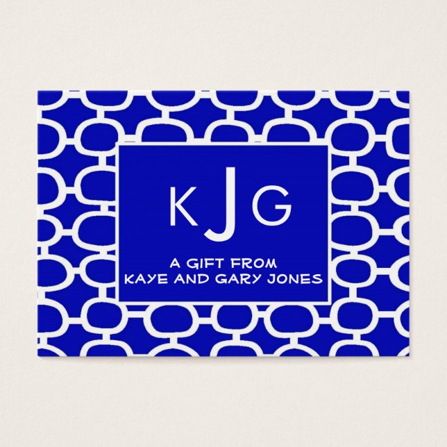 Couple Monogram Enclosure Cards (Front)