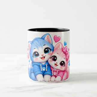 Couple mug Cute Hugging Cats Couple Mug |