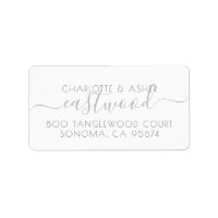 Couple Name Monogram Note Card