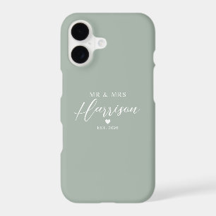 Couple Name With Date   Custom Wedding Gifts Green