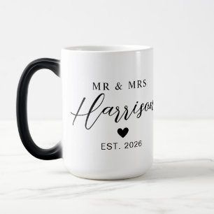 Couple Name With Date   Custom Wedding Gifts Magic Mug