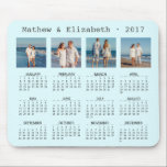 Couple Names and Photos | 2017 Photo Calendar Mouse Pad<br><div class="desc">2017 Photo Calendar. Personalise this cool calendar with your photos and text. This product is fully customisable. All texts are editable and colours can be easily changed to what best fits you.</div>