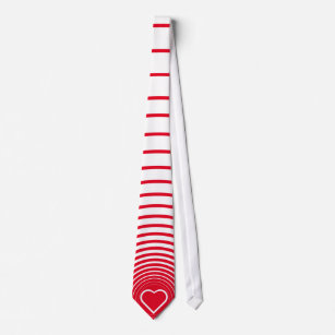Couple Neck Tie Red Heart  Love - Your Colours