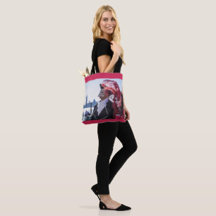 Couple of carnival masks tote bag