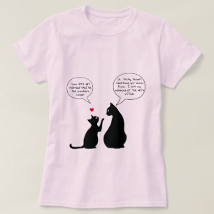 Couple of cats talking about marriage  T-Shirt