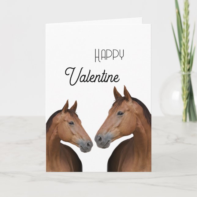 Couple of horses card (Front)