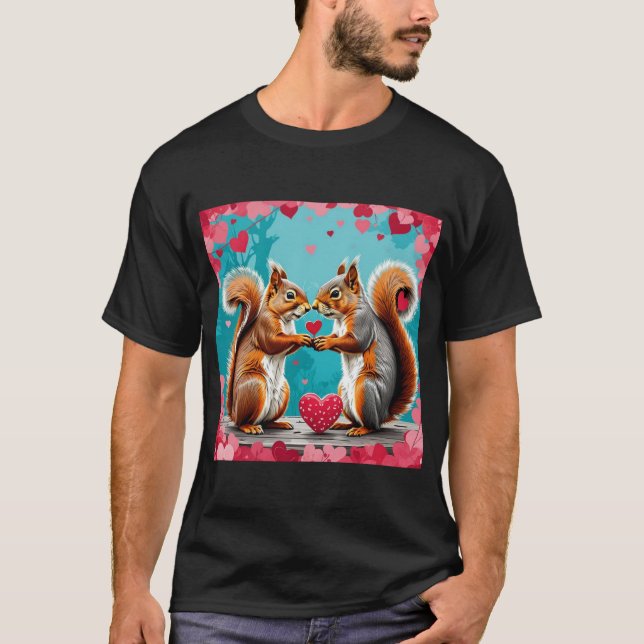 Couple of Squirrels In love T-Shirt (Front)
