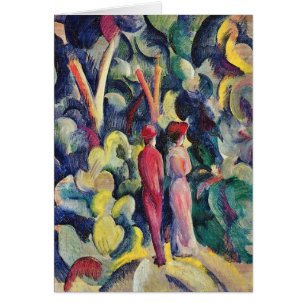 Couple on the Forest Track by August Macke
