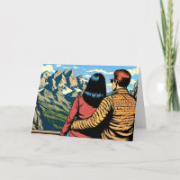 Couple overlooking a Scenic View Anniversary