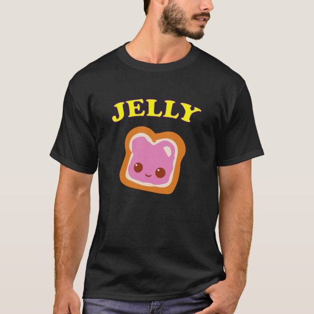 Couple - (Peanut Butter &amp;) Jelly Fitted  T-Shirt (Front)