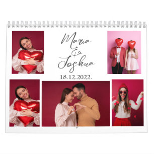 Couple Photo Collage Valentine's Day  Calendar