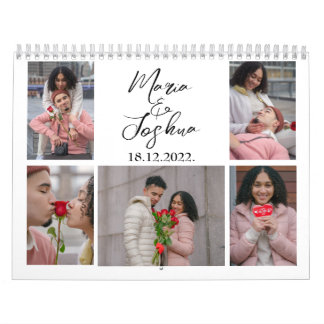 Couple Photo Collage Valentine's Day Calendar