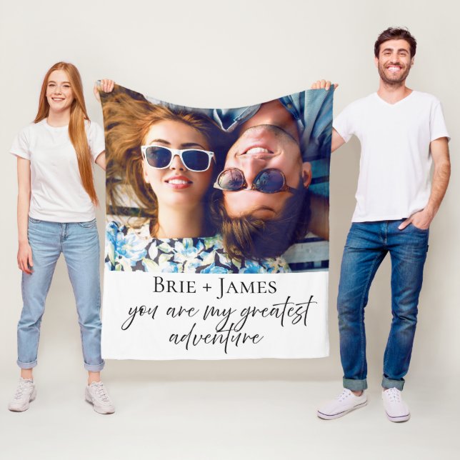 Couple Photo Fleece Blanket (In Situ)