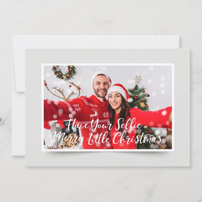 Couple Photo | Funny Holiday Greeting Card (Front)