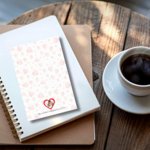 Couple Photo Heart Background Custom romantic Post-it Notes