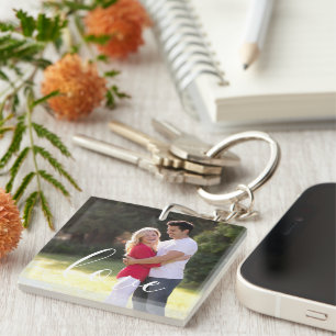 Couple Photo Key Ring