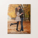 Couple Photo Names and Year Jigsaw Puzzle<br><div class="desc">Couple Photo Names Year Jigsaw Puzzle</div>
