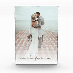 Couple Photo Remember This Moment Romantic Quote Block