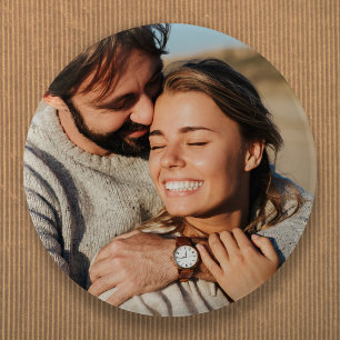 Couple Photo Wedding 6 Cm Round Badge