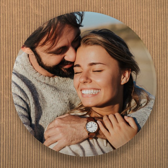 Couple Photo Wedding 6 Cm Round Badge (Creator Uploaded)