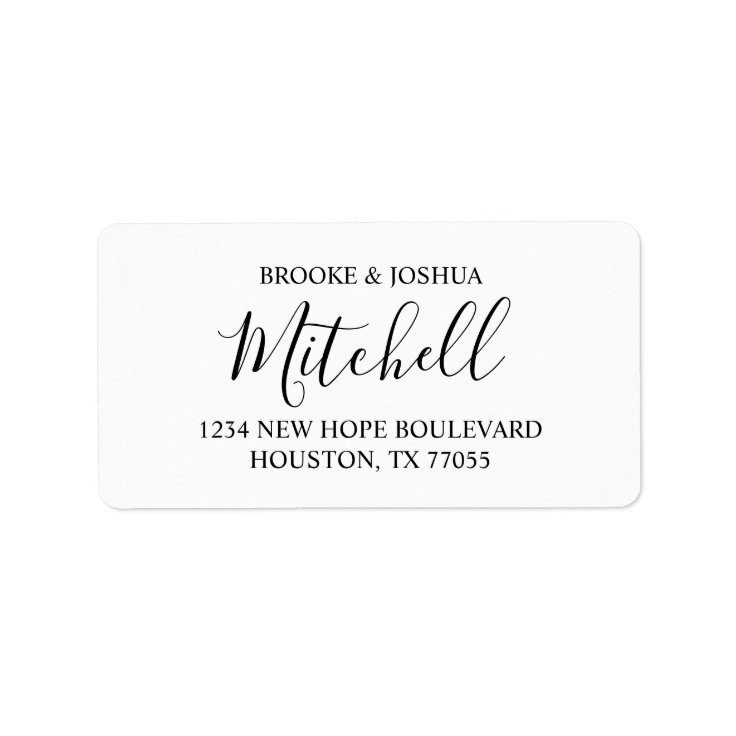 Couple Return Address Labels | Zazzle.co.nz