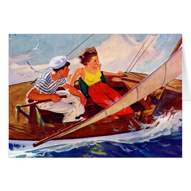 Couple Sailing by R.J. Cavaliere (Front Horizontal)