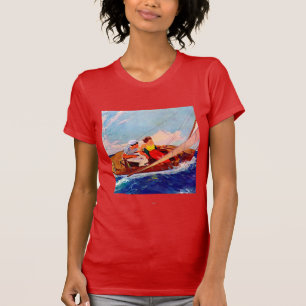 Couple Sailing by R.J. Cavaliere T-Shirt