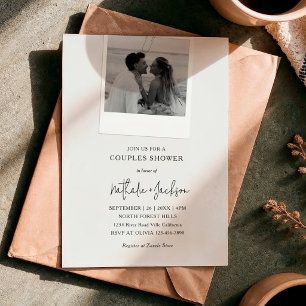 Couple Shower Photo Card Bridal Invitation