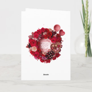 Couple Silhouette Happy Valentines Romantic Card