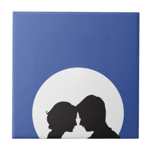 Couple Silhouette Tile