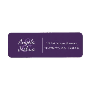 Couple Simple Minimal Informal Casual Purple White
