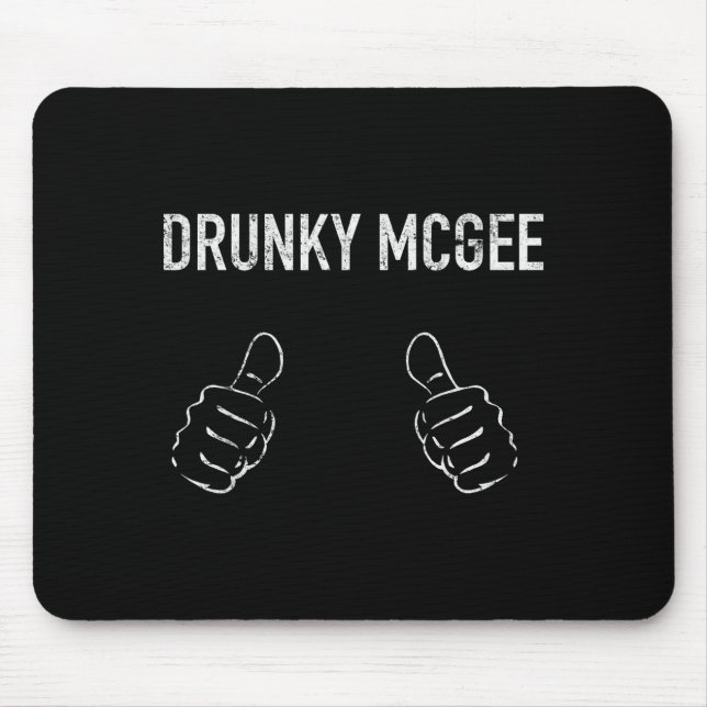 Couple St Patricks Day Shirts Men Women Im Drunky  Mouse Pad (Front)