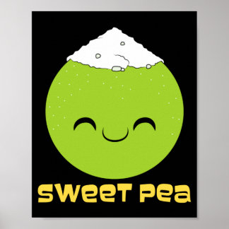 Couple Sweet Pea Cute Relationship Performance Poster