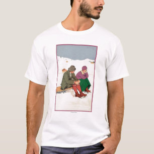 Couple Taking an Ice Skating Break T-Shirt