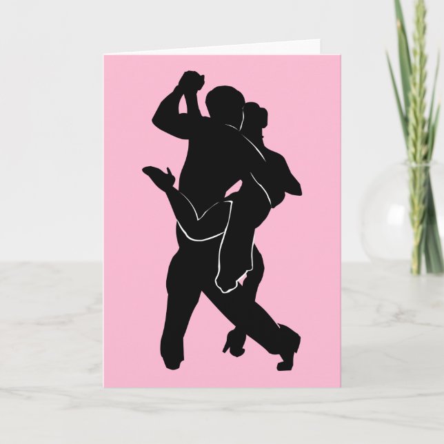 Couple Tango Dancers - Add Your Special Text Card (Front)