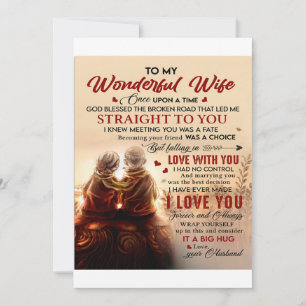 Couple To Wonderful Wife Once Upon A Time Husband  Holiday Card