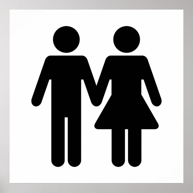 Couple WC Style - Black Poster (Front)