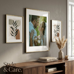 Couple Wedding Image Poster Personalised Love Deco
