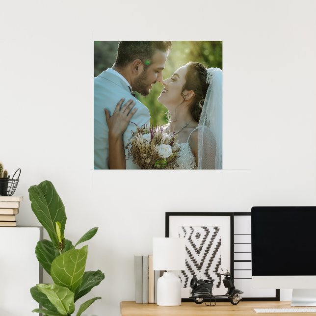 Couple Wedding Image Poster Personalised Love Deco (Home Office)