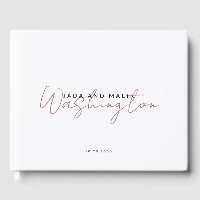 Couple Wedding Monogram Terracotta Script Name