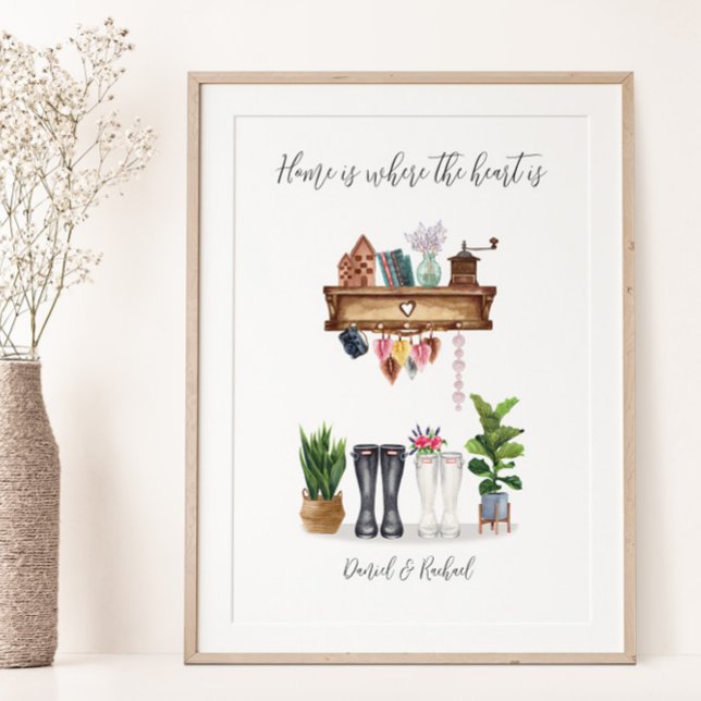Couple Welly Boots Housewarming  Poster (Creator Uploaded)