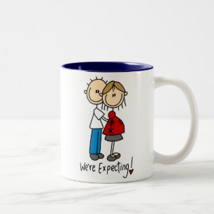 Couple We're Expecting T-shirts and Gifts Two-Tone Coffee Mug