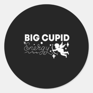 Couple Wife Husband Big Cud Energy Valentines Da Classic Round Sticker